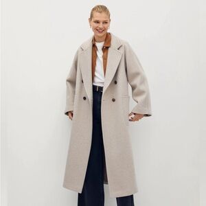 Mango Wool Blend Coat size Large